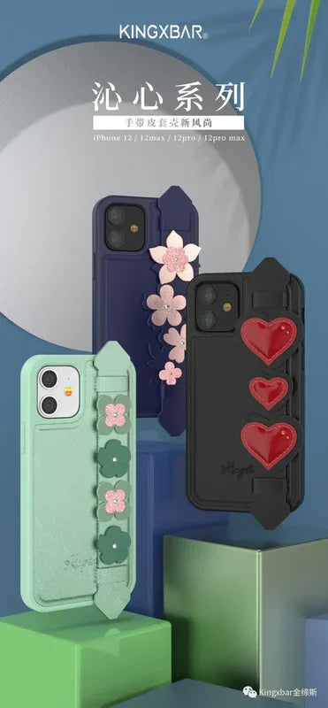 iPhone 12 & 12 Pro Kingxbar Refreshing GriP Case - Green - Tashqila iPhone 12 & 12 Pro Kingxbar Refreshing GriP Case - Green - Tashqila